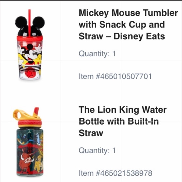 NWT Disney Set of 4 Tumblers - Picture 8 of 8